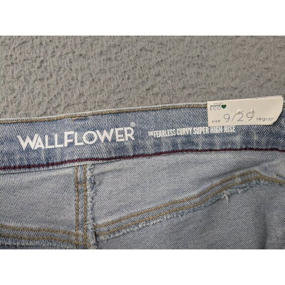 Wallflower The Fearless Curvy Super High Rise Straight Jeans Womens 9 / 29 Blue - Picture 3 of 16